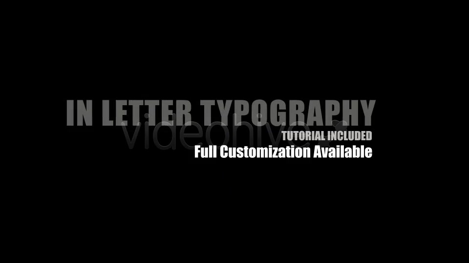 In Letter Typography - Download Videohive 2517169