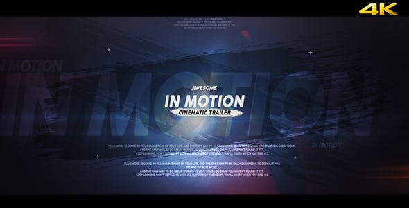 In Motion Cinematic Trailer - Download 19726748 Videohive