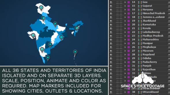 India Map Kit - Download Videohive 17765704