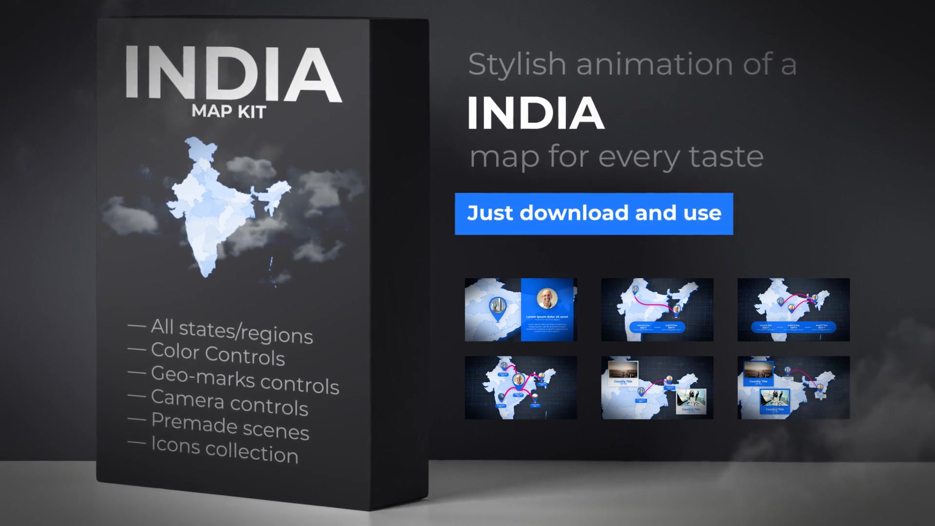 India Map Republic of India Map Kit Videohive 24072171 After Effects Image 11