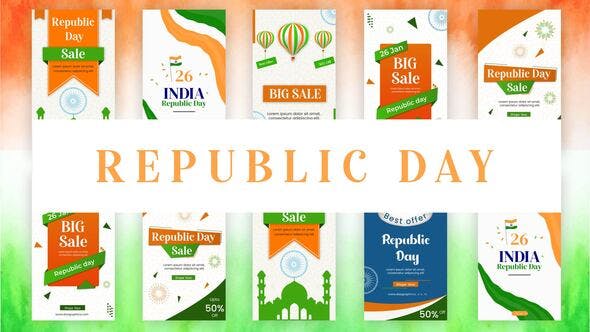 India Republic Day Sale Stories Pack - Download Videohive 35403900