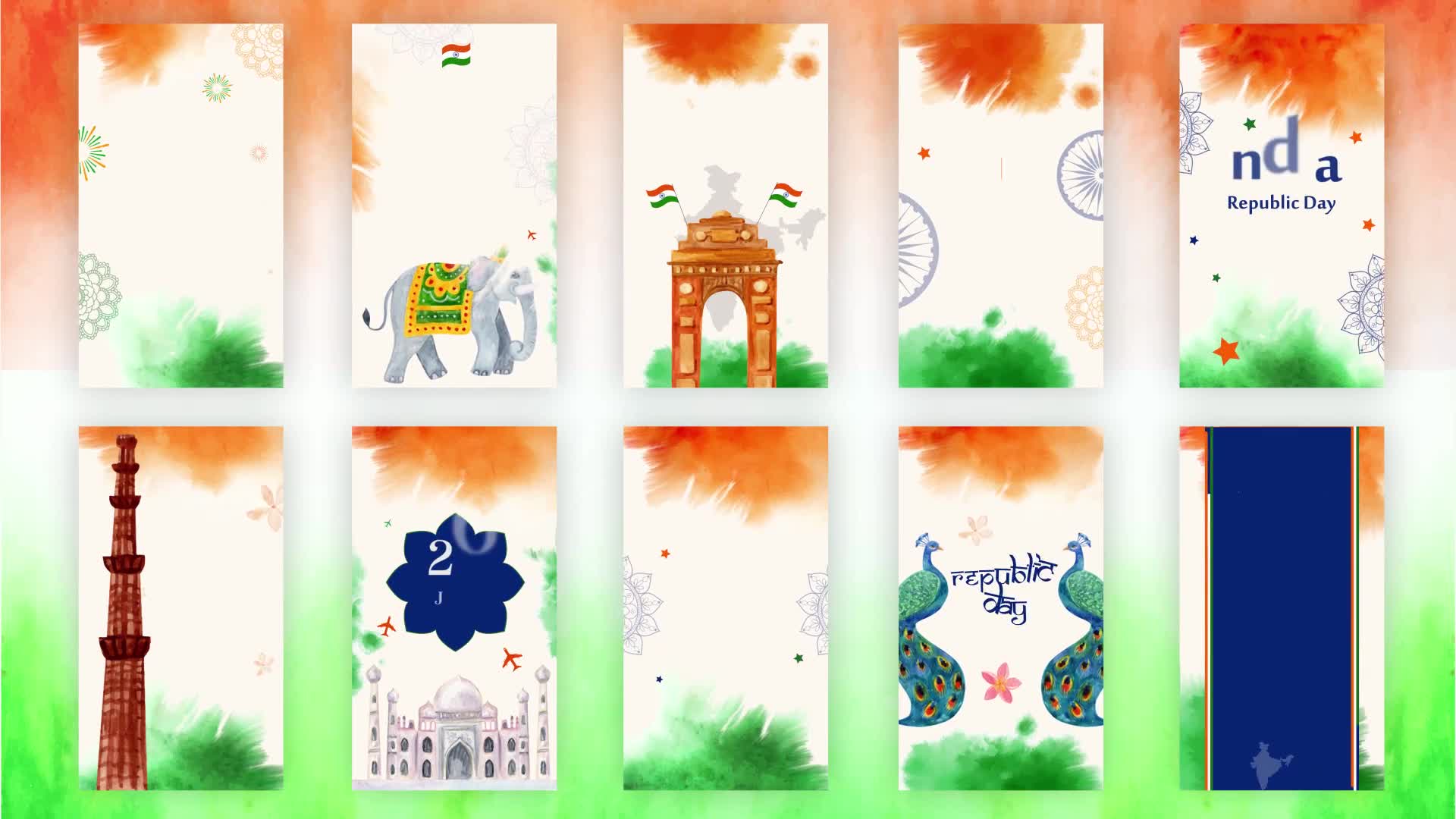 India Republic Stories Pack Videohive 35403956 After Effects Image 1