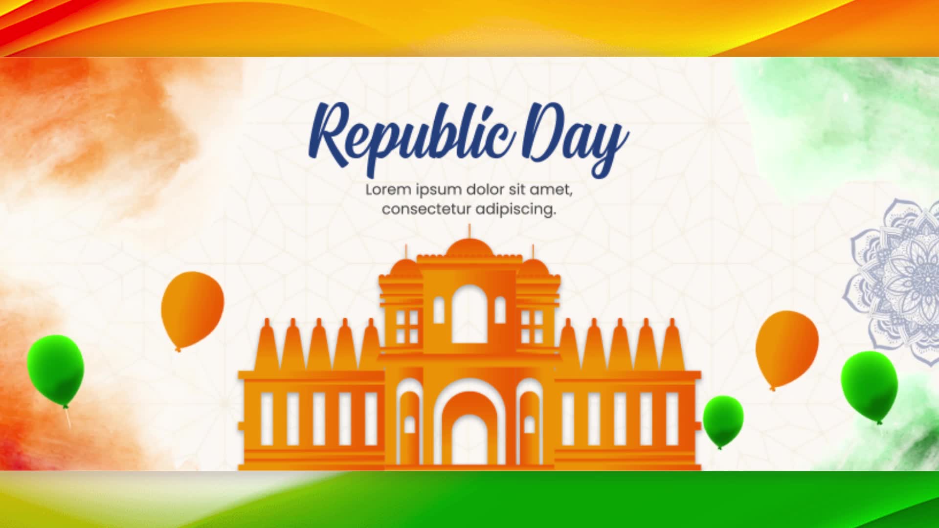 Indian Republic Day Facebook Cover Pack Videohive 35412621 After Effects Image 12