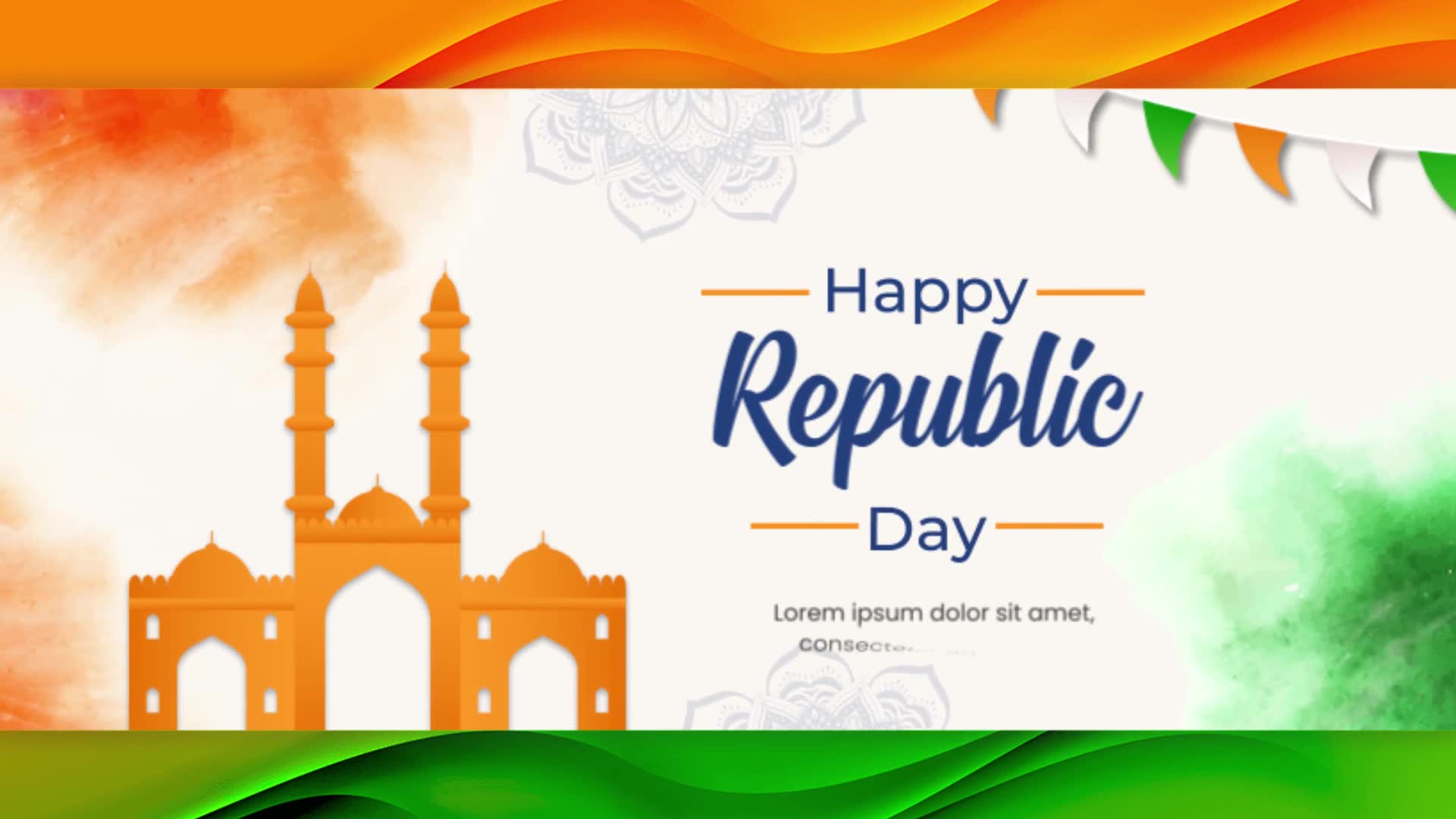 Indian Republic Day Facebook Cover Pack Videohive 35412621 After Effects Image 2