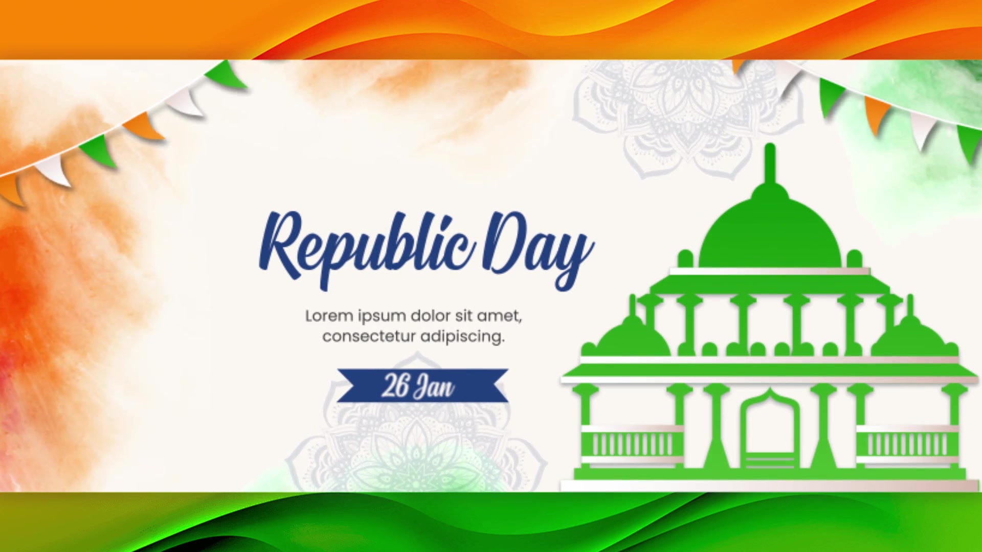 Indian Republic Day Facebook Cover Pack Videohive 35412621 After Effects Image 4