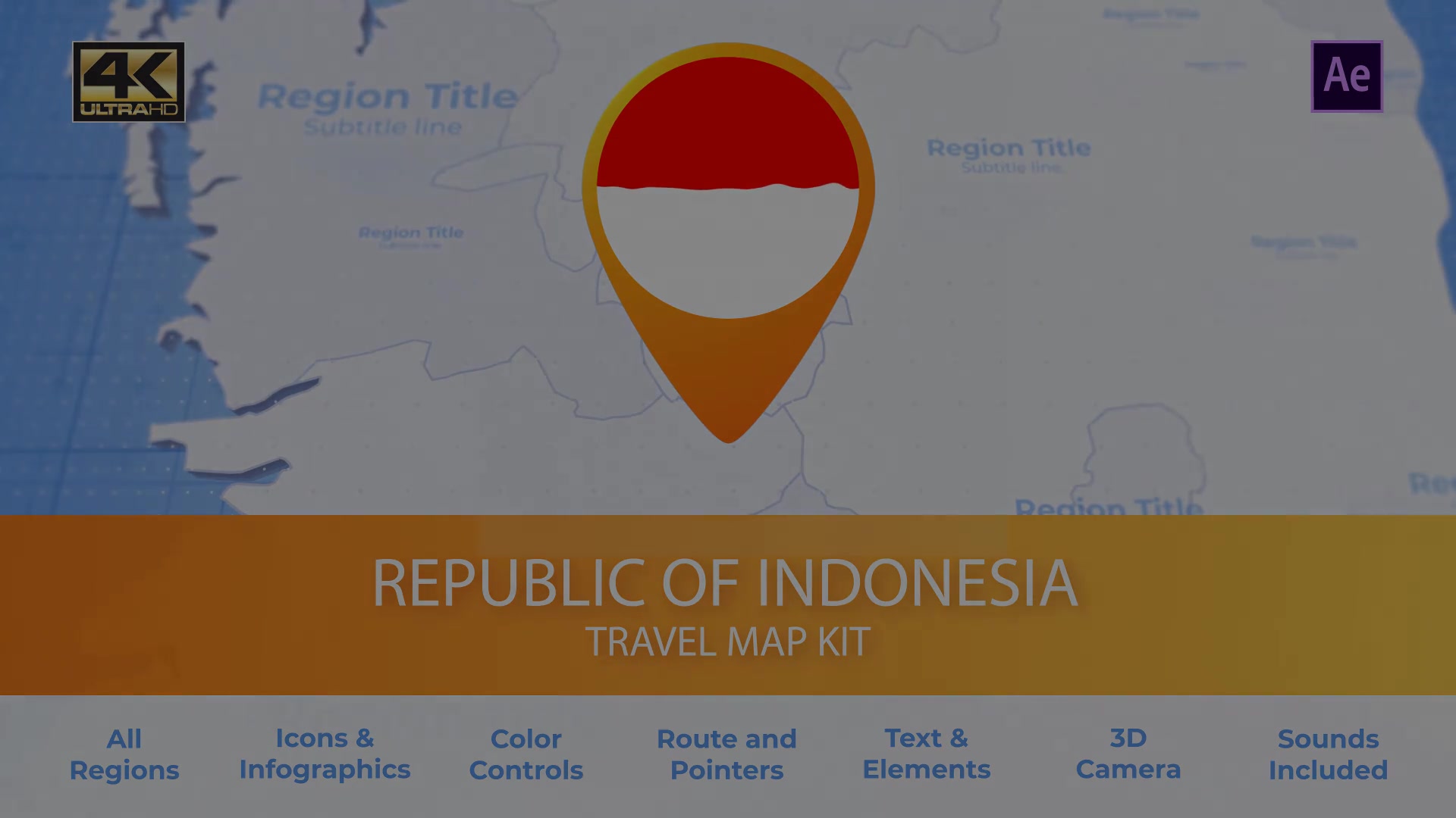 Indonesia Map Republic of Indonesia Travel Map Videohive 30486251 After Effects Image 13