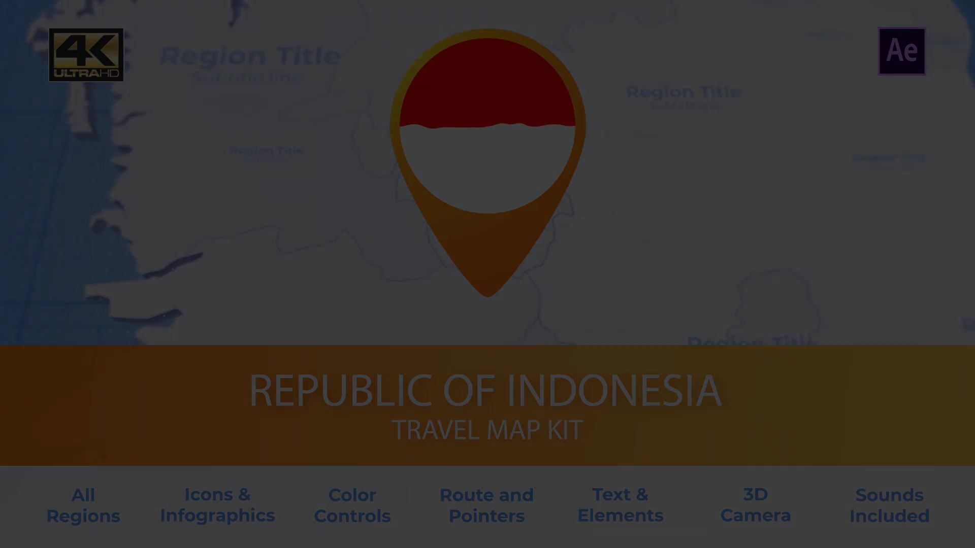 Indonesia Map Republic of Indonesia Travel Map Videohive 30486251 After Effects Image 6