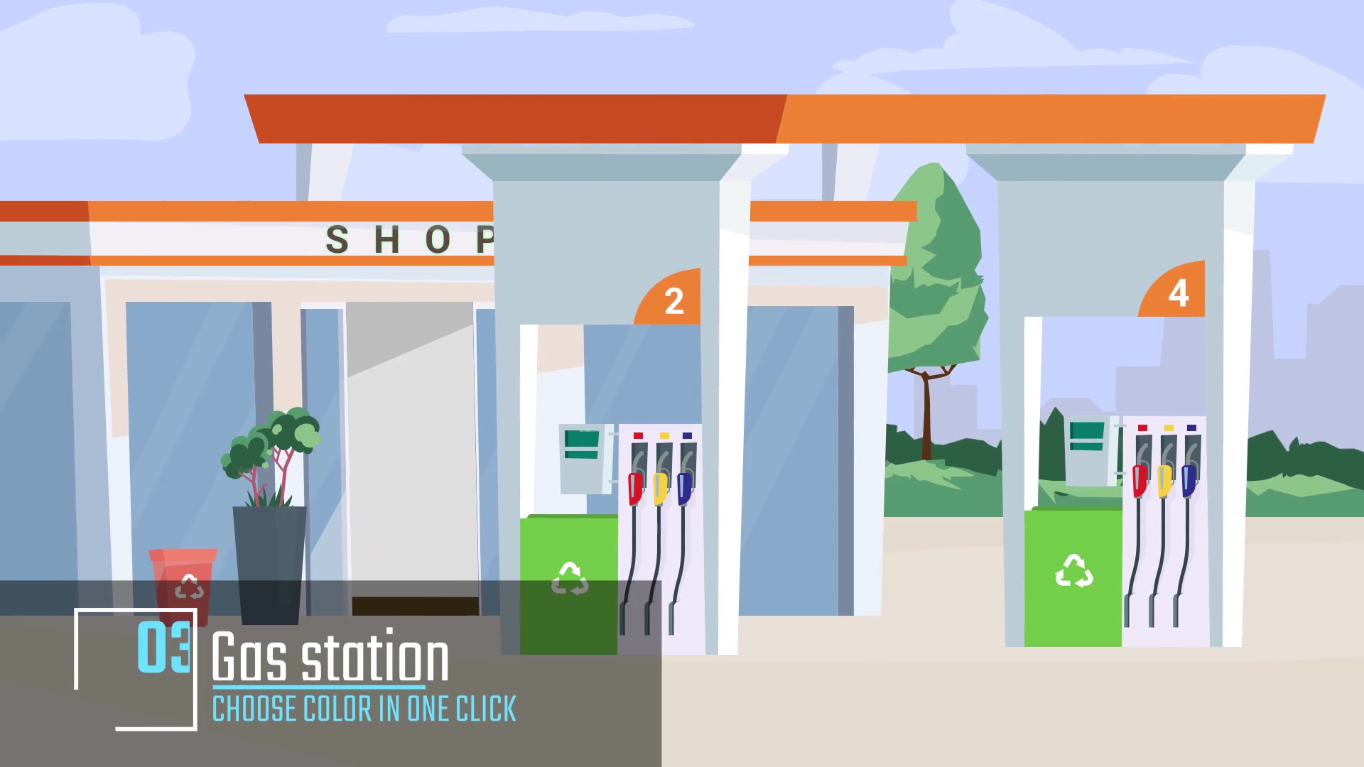 Industrial city Animation background Videohive 34060940 After Effects Image 7