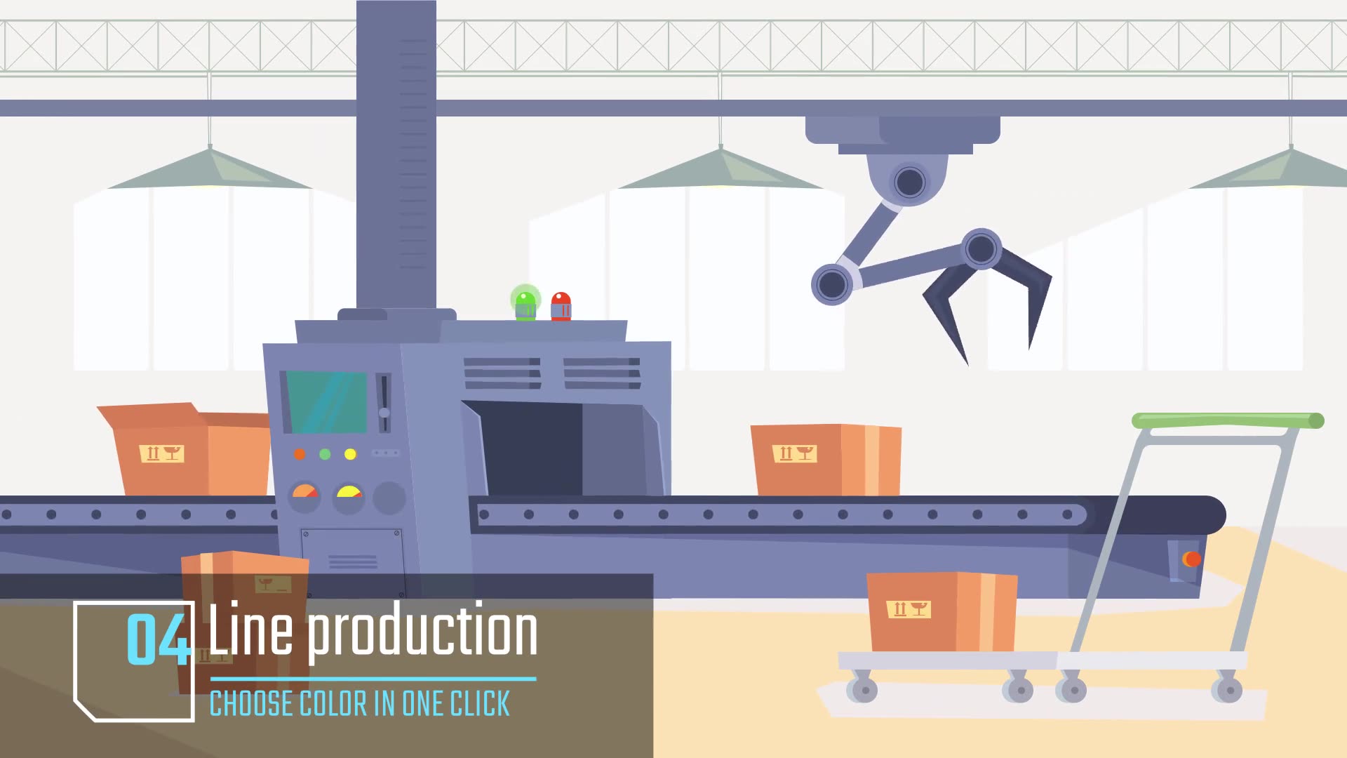 Industrial city Animation background Videohive 34060940 After Effects Image 8
