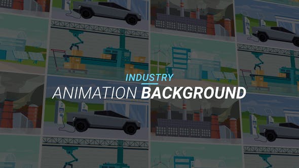 Industry Animation background - Download Videohive 34221960