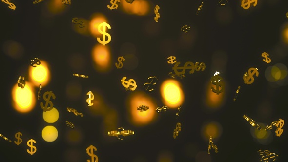 Infinite Rain of Golden Dollars - Download Videohive 19471663