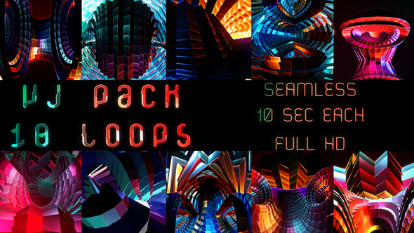 Infinite Source 10 Vj Loop Pack - Download Videohive 7906364