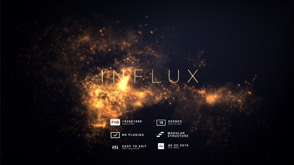 Influx | Flow Particles Titles - 31893109 Videohive Download