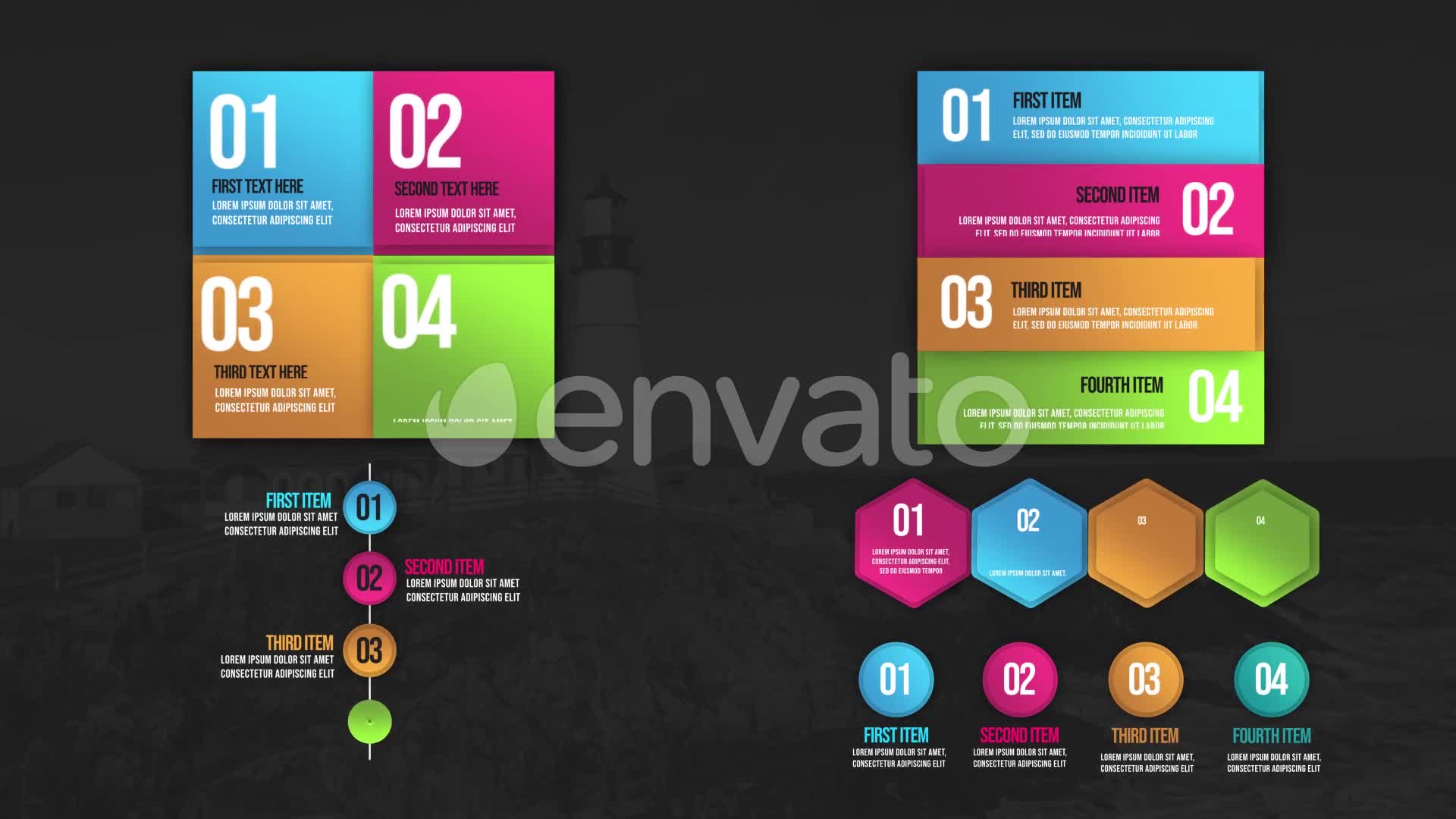 Infographic Animated Lists Premiere Pro Videohive 26309311 Premiere Pro Image 1