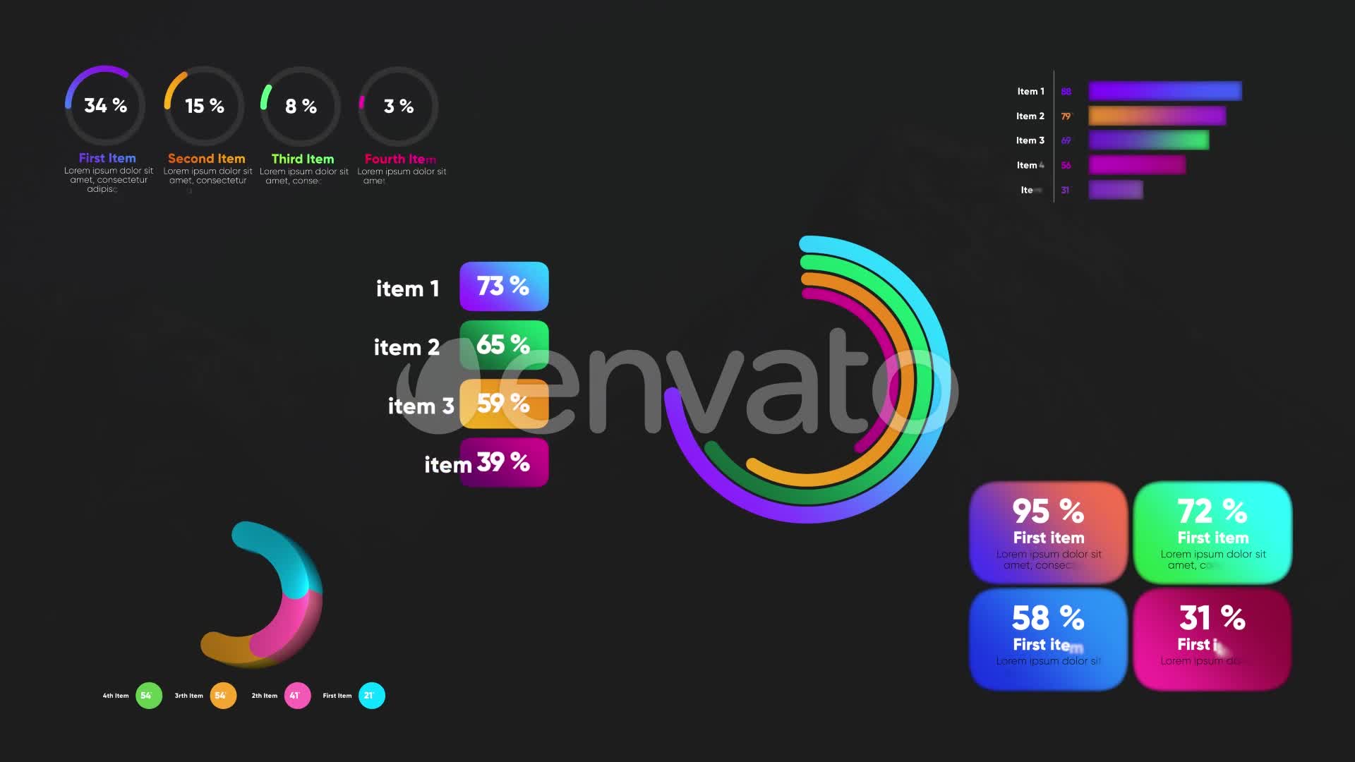 Infographic Graphs Toolkit Final Cut Pro Videohive 26720270 Apple Motion Image 1