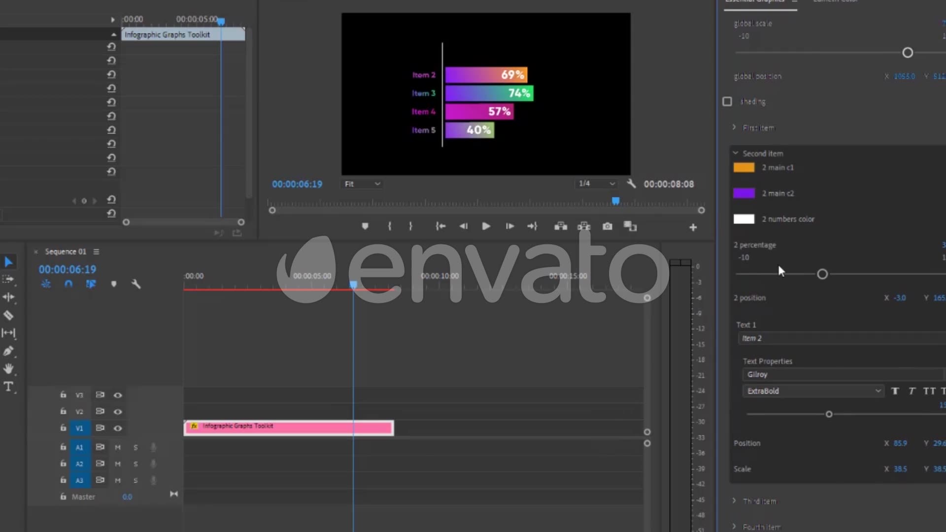 Infographic Graphs Toolkit MOGRT Videohive 26721002 Premiere Pro Image 10