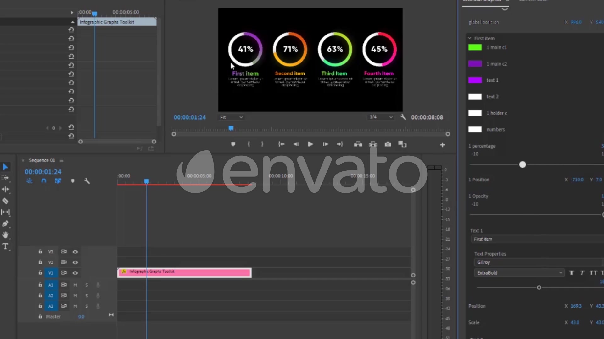 Infographic Graphs Toolkit MOGRT Videohive 26721002 Premiere Pro Image 8