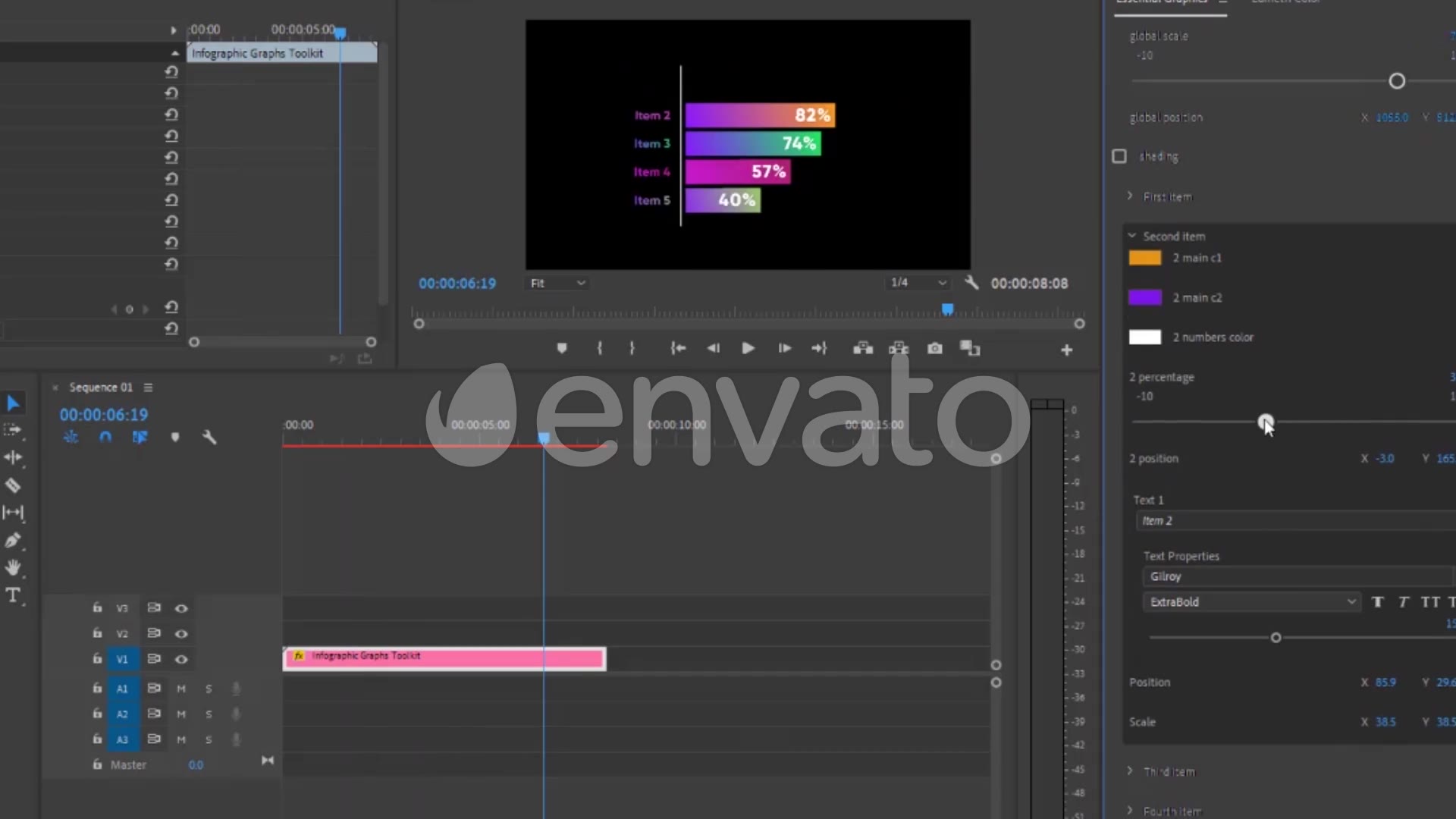 Infographic Graphs Toolkit MOGRT Videohive 26721002 Premiere Pro Image 9