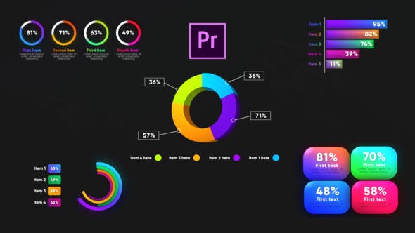 Infographic Graphs Toolkit MOGRT - Videohive Download 26721002