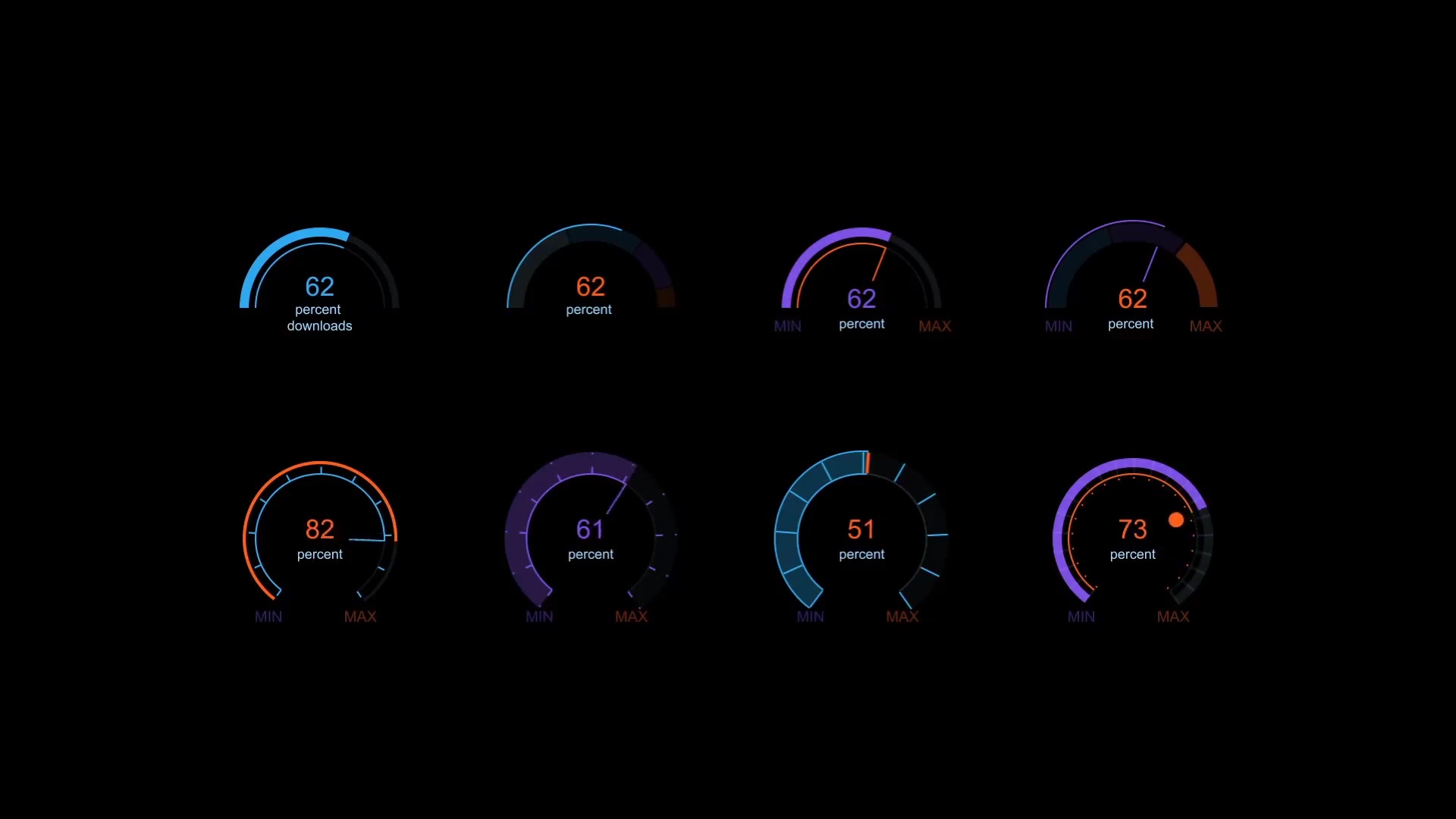 Infographic HUD set 1 Videohive 21593514 After Effects Image 9