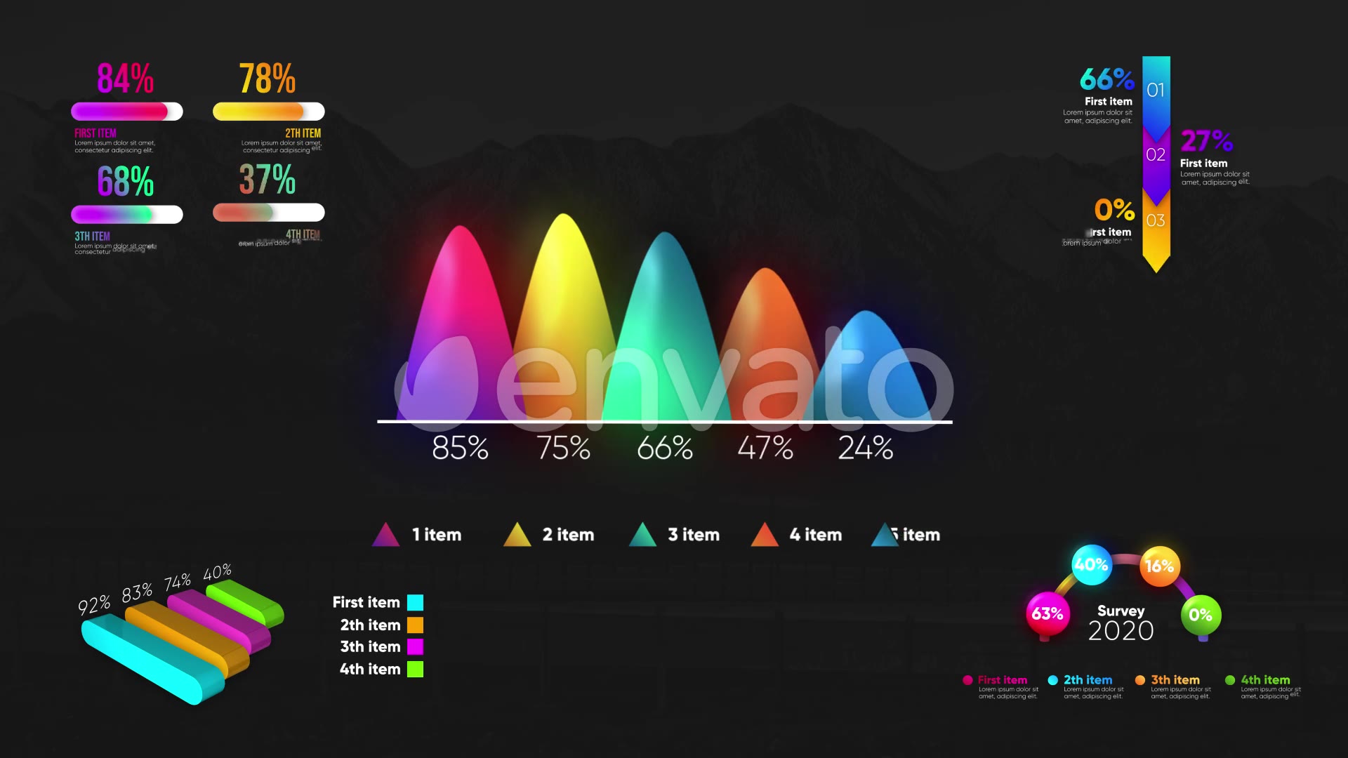 Infographic Modern Graphs Videohive 27371616 After Effects Image 10