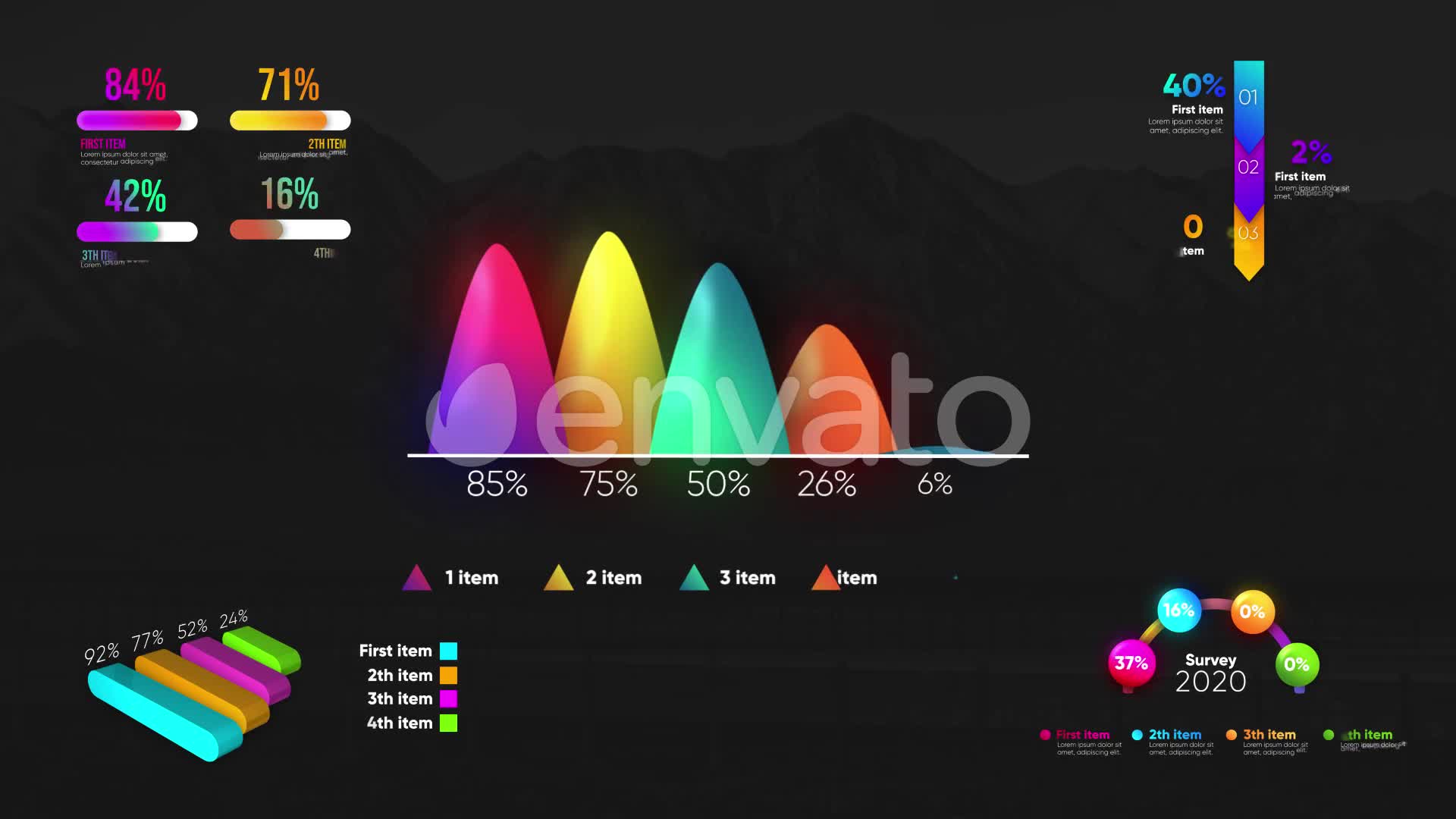 Infographic Modern Graphs MOGRT Videohive 27409660 Premiere Pro Image 1
