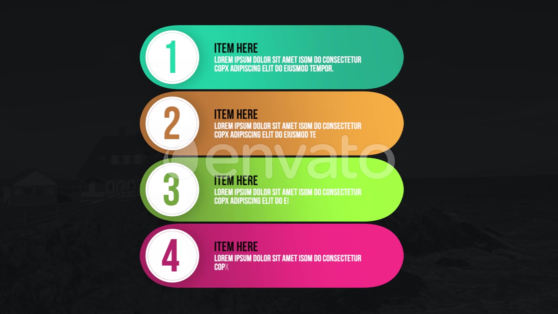Infographic Modern Lists Final Cut Pro Videohive 26467765 Apple Motion Image 7