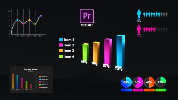 Infographic Smart Graphs MOGRT - Videohive 26909391 Download