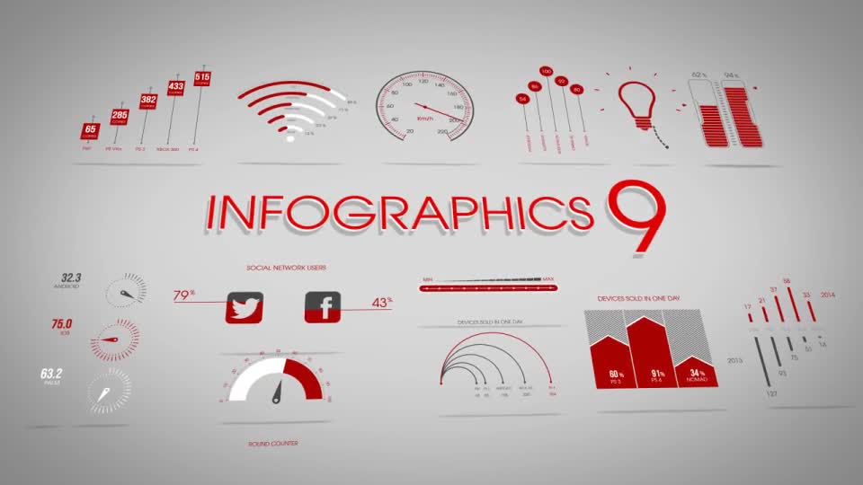 Infographic Templates 9 - Download Videohive 7636874
