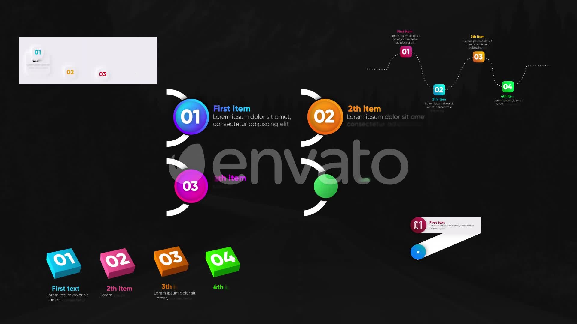 Infographic Trendy Lists Final Cut Pro Videohive 27302829 Apple Motion Image 1
