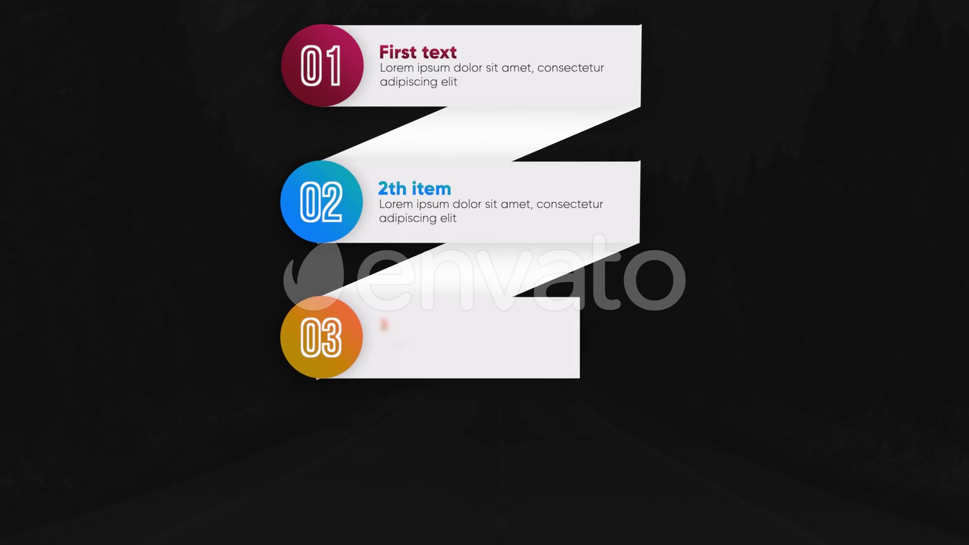 Infographic Trendy Lists Final Cut Pro Videohive 27302829 Apple Motion Image 3