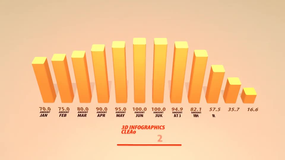 Infographics 3D Clean Graph Videohive 31128810 After Effects Image 1
