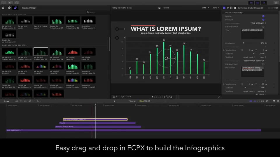 Infographics Builder for Final Cut Pro X - Download Videohive 20469283