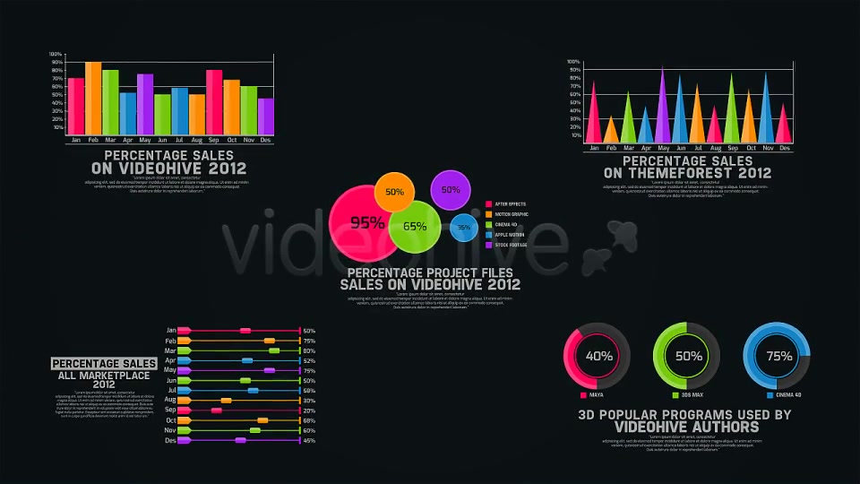 Infographics Chart Pack Videohive 3962159 After Effects Image 10