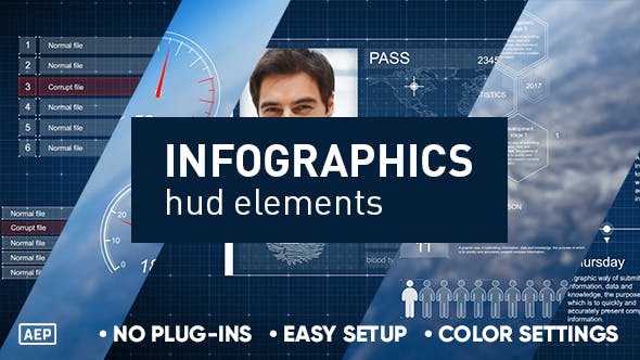 Infographics hud elements - 19724786 Videohive Download