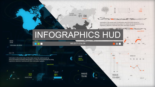 Infographics HUD set 3 - Download Videohive 22173158