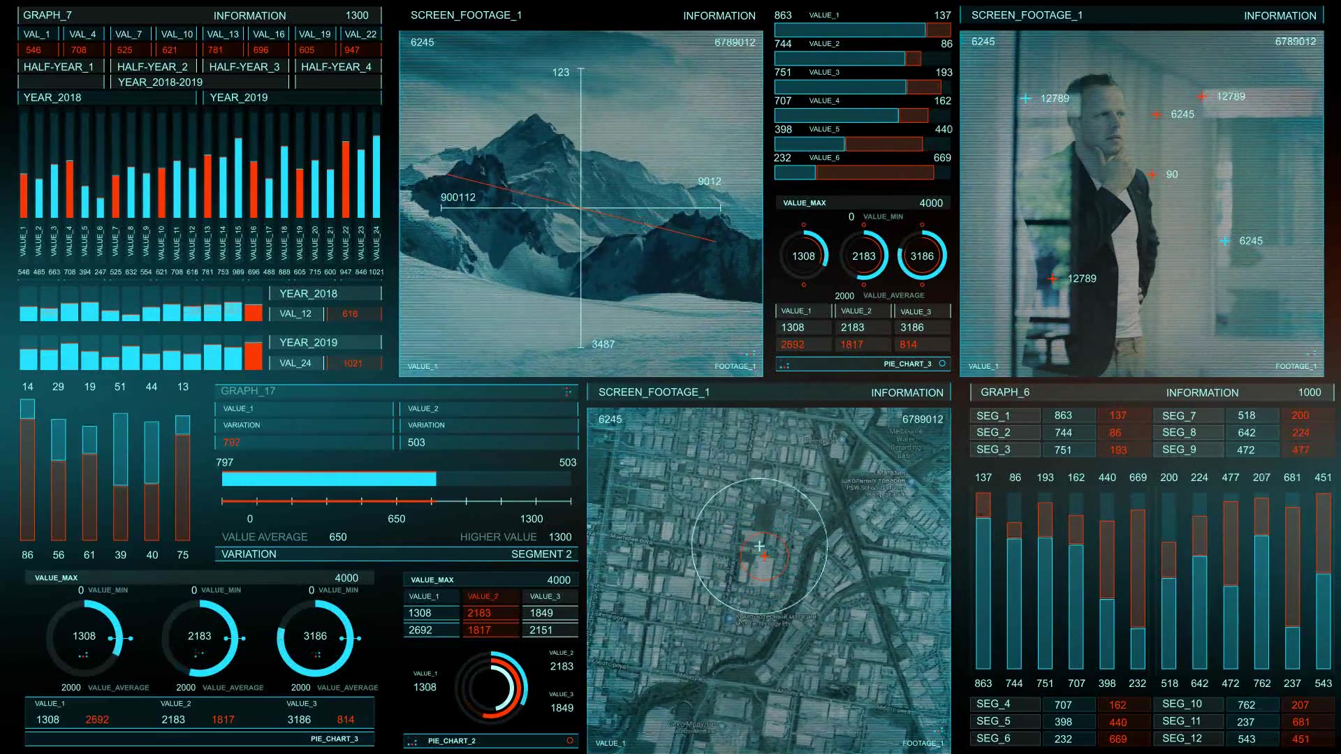 Infographics HUD smart graphics Videohive 22651875 After Effects Image 10