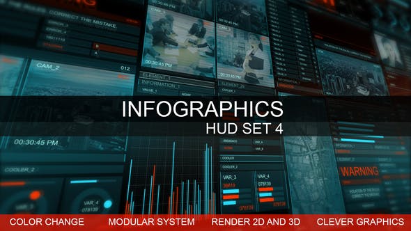 Infographics HUD smart graphics - Videohive 22651875 Download