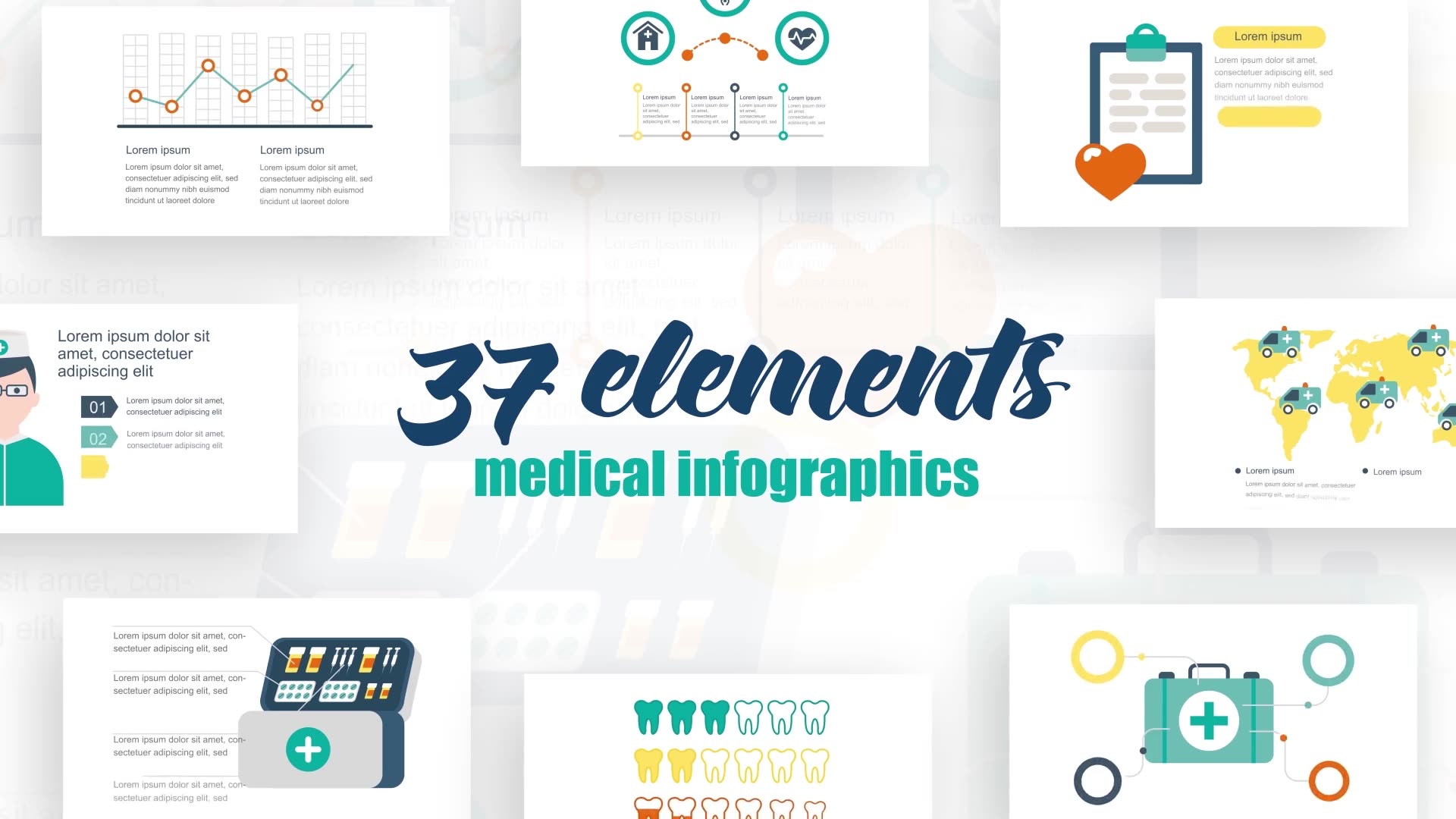 Infographics Medical Elements 2 Videohive 24713696 After Effects Image 2