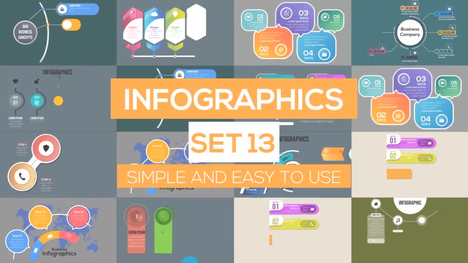 Infographics Set 13 Videohive 25078447 After Effects Image 1