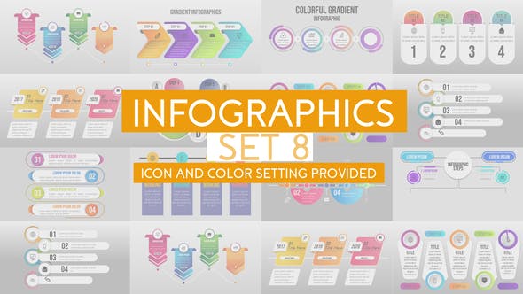 Infographics Set 8 - Videohive 24749588 Download