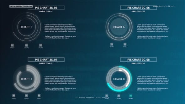 Infographics: Simple Pie Charts V2 - Videohive 38127441 Download