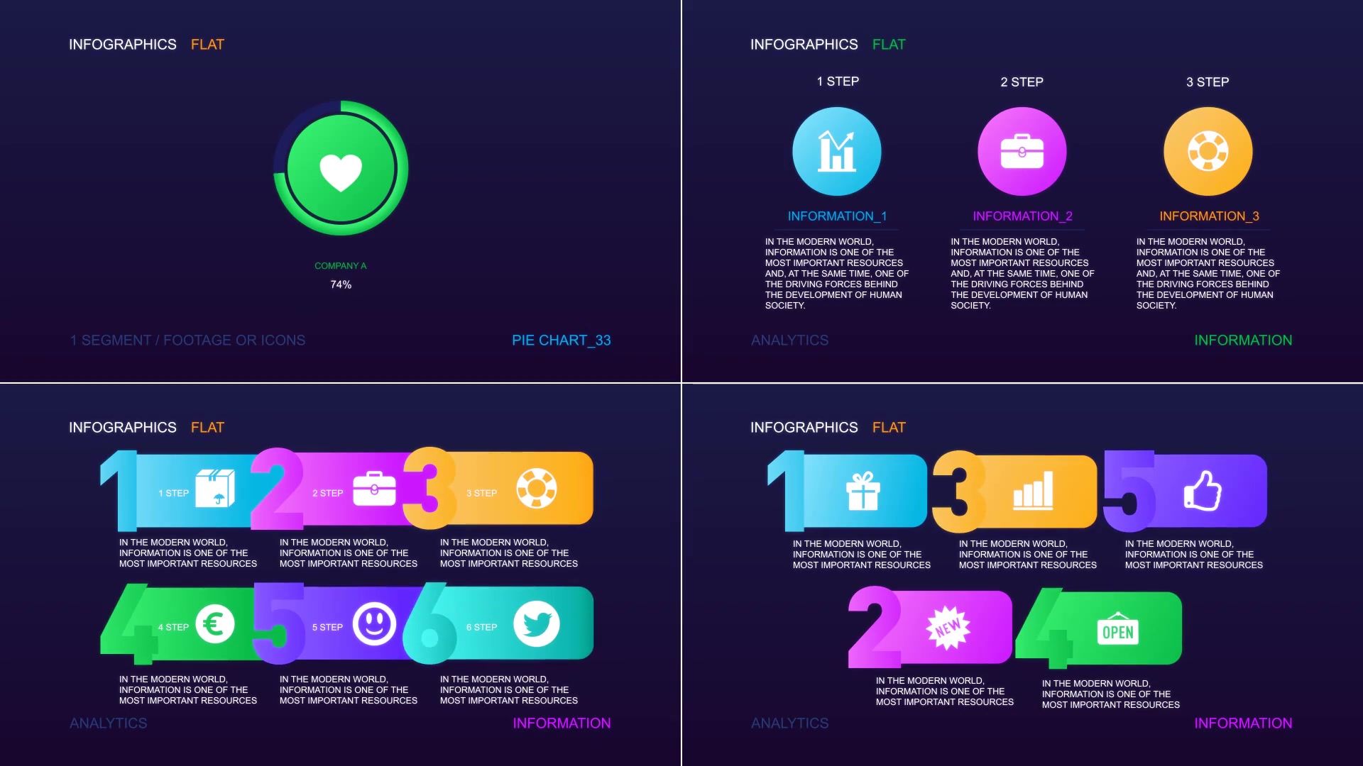 Infographics smart flat design Videohive 23493675 After Effects Image 8