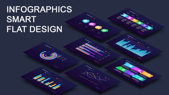Infographics smart flat design - Videohive 23493675 Download