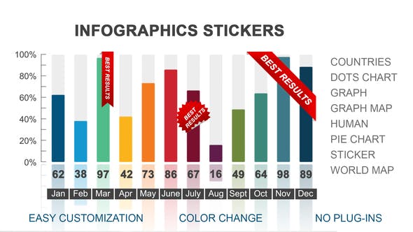 Infographics stickers - Download Videohive 22492051