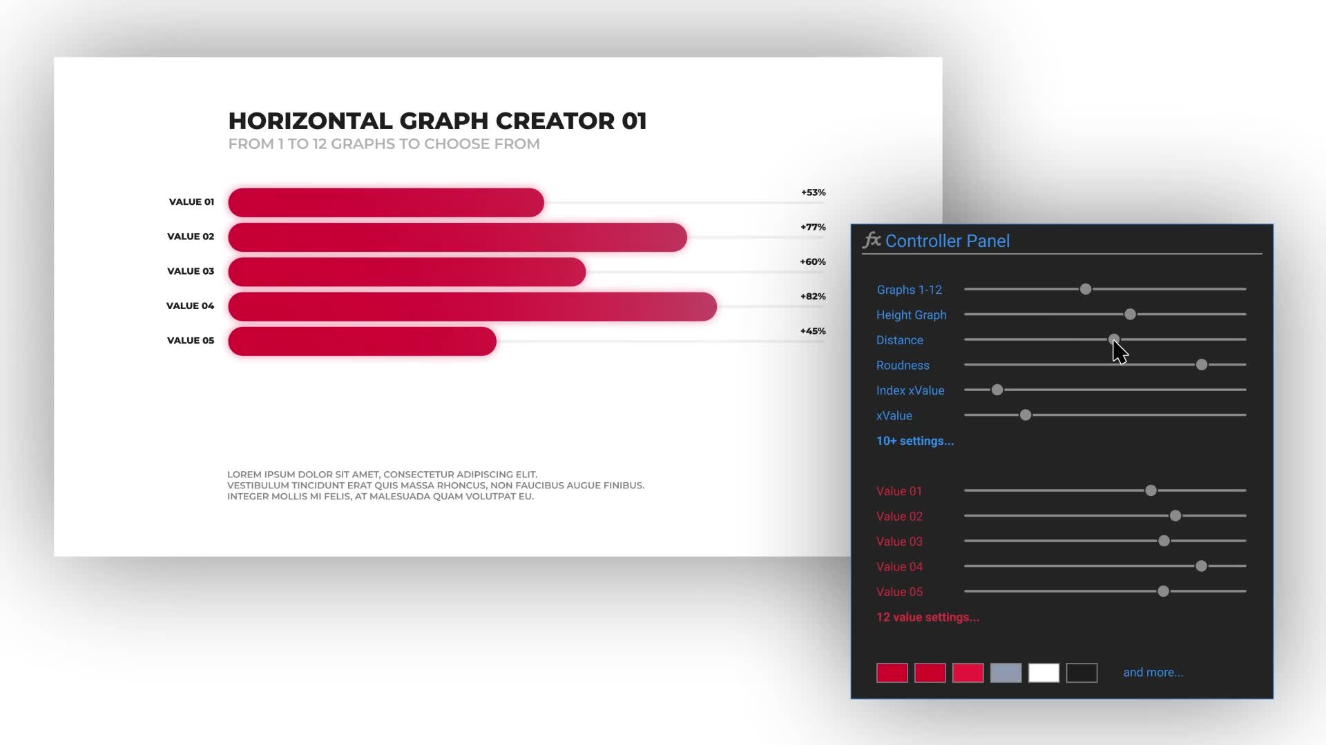 Infographics V3 Horizontal Chart Creator \ After Effects Videohive 29285535 After Effects Image 2