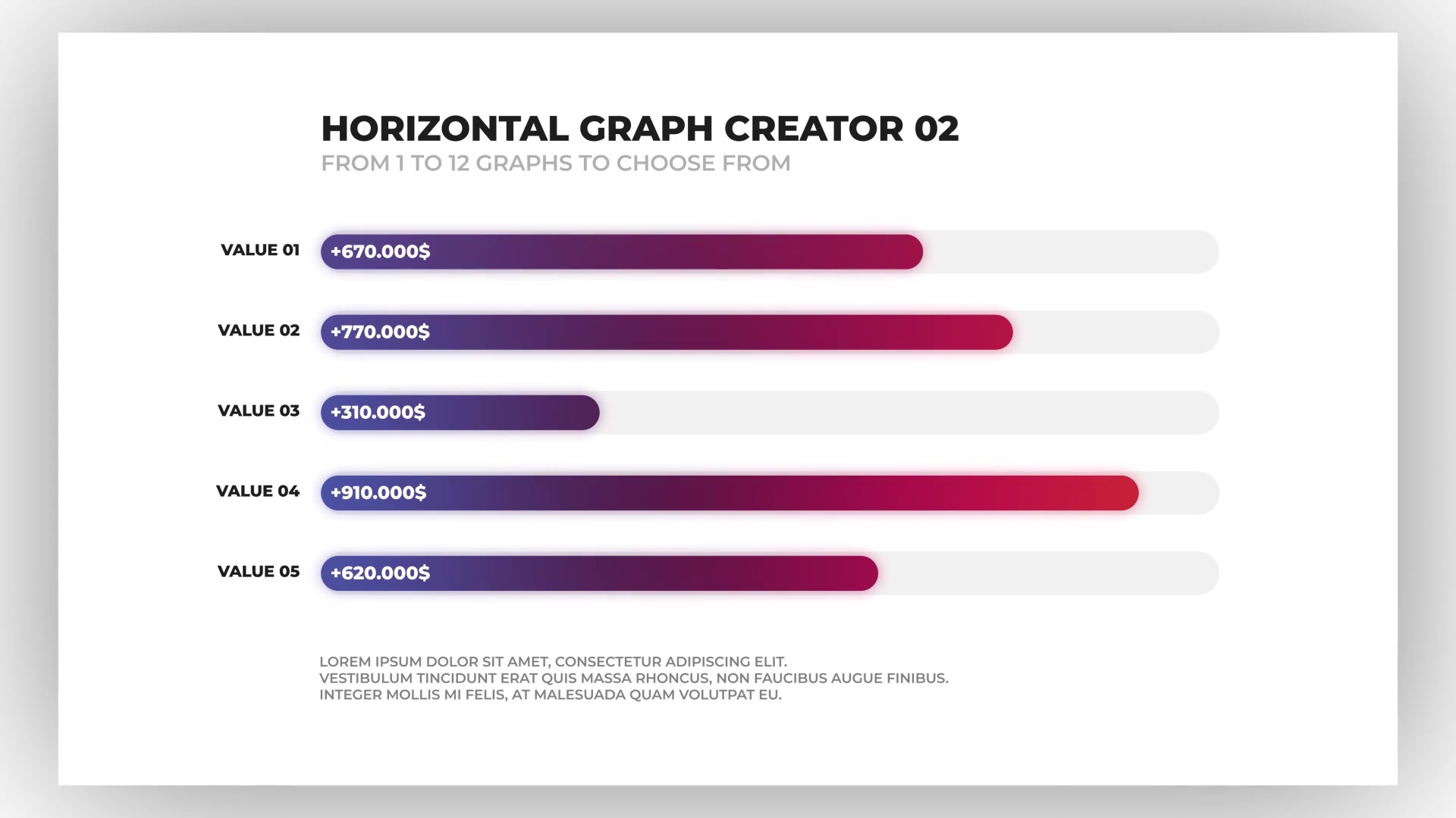 Infographics V3 Horizontal Chart Creator \ After Effects Videohive 29285535 After Effects Image 5