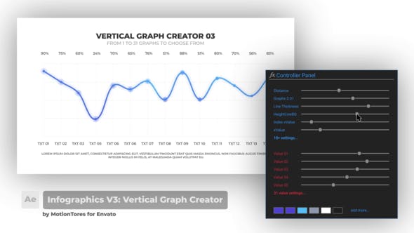 Infographics V3: Vertical Graph Creator \ After Effects - Videohive 29285315 Download