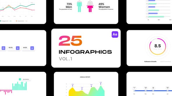 Infographics Vol.1 - Download 32892041 Videohive