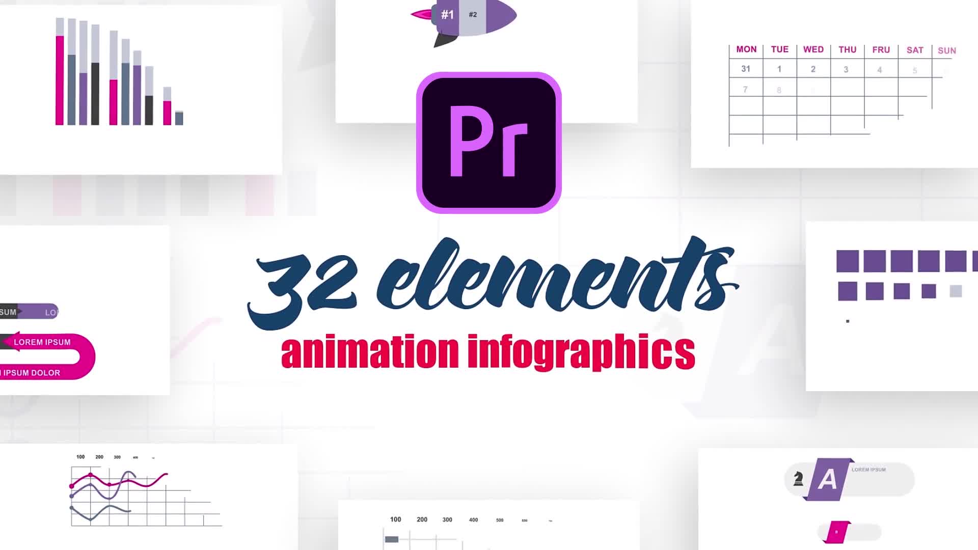 Infographics Vol.14 for Premiere Pro Videohive 25996898 Premiere Pro Image 1